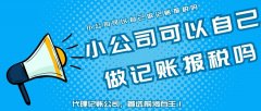 小公司可以自己做記賬報稅嗎,還是找專業(yè)的代理記賬公司？